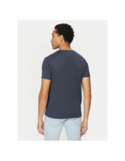T-shirt slim jaspe bleu marine homme - Tommy Jeans