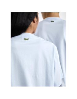T-shirt à petit imprimé signature bleu adulte - Lacoste