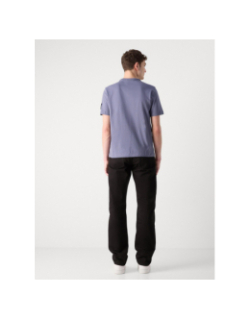 T-shirt badge regular bleu gris homme - Calvin Klein Jeans