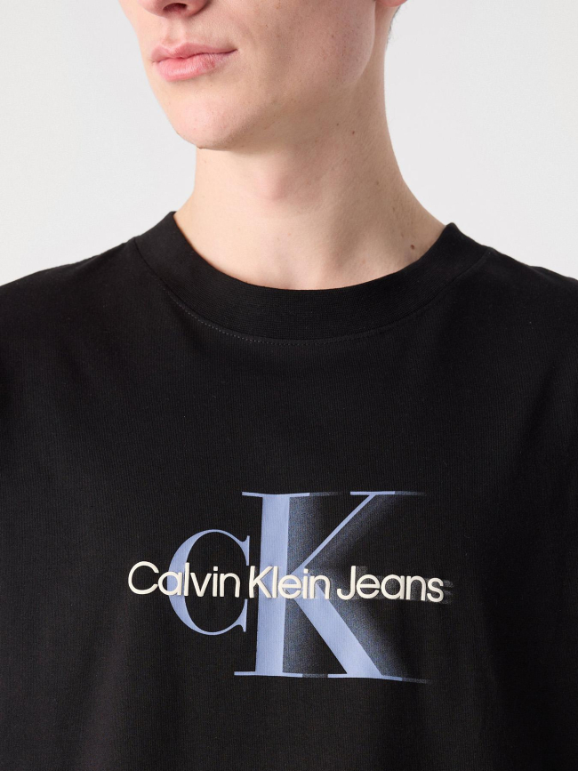T-shirt monologo shift noir homme - Calvin Klein Jeans