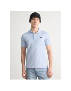 Polo stretch en piqué slim fit bleu homme - Calvin Klein