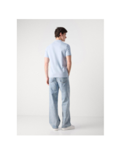 Polo stretch en piqué slim fit bleu homme - Calvin Klein