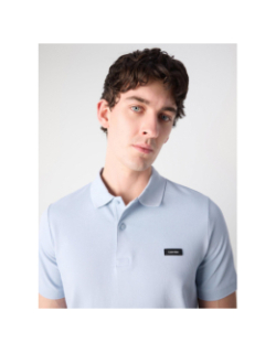 Polo stretch en piqué slim fit bleu homme - Calvin Klein