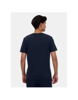 T-shirt mc à détails tricolores bleu marine homme - Le Coq Sportif
