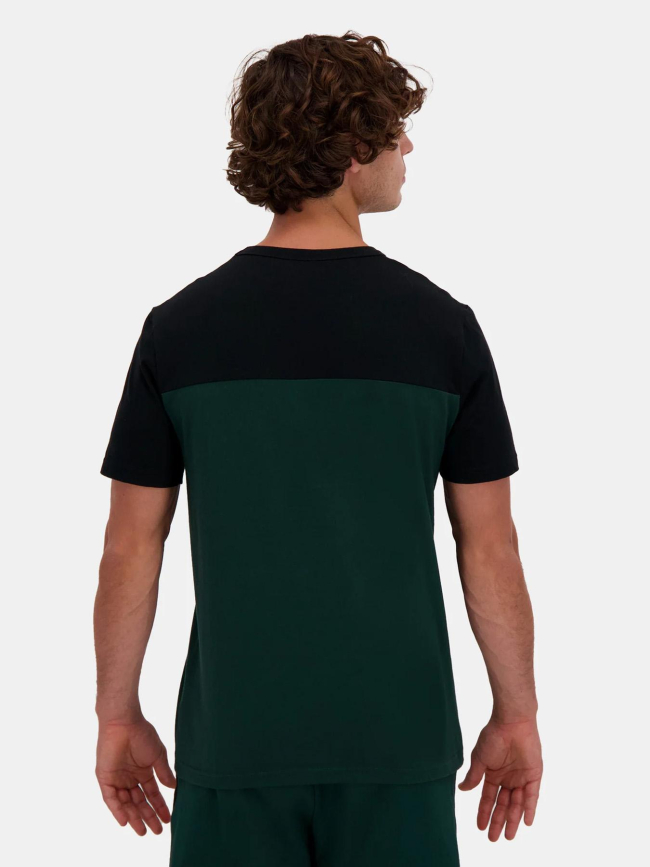 T-shirt contemporain vert et noir homme - Le Coq Sportif