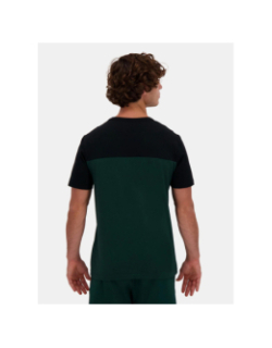 T-shirt contemporain vert et noir homme - Le Coq Sportif