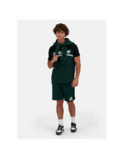 T-shirt contemporain vert et noir homme - Le Coq Sportif