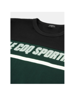 T-shirt contemporain vert et noir homme - Le Coq Sportif