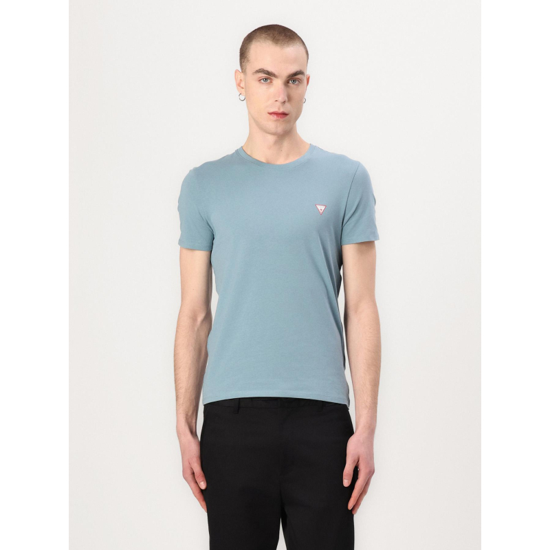 T-shirt manches courtes super slim fit core bleu homme - Guess