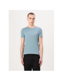 T-shirt manches courtes super slim fit core bleu homme - Guess