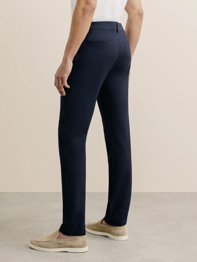 Pantalon chino slim fit peshop bleu marine homme - Izac