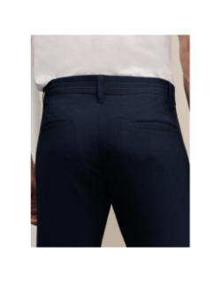 Pantalon chino slim fit peshop bleu marine homme - Izac