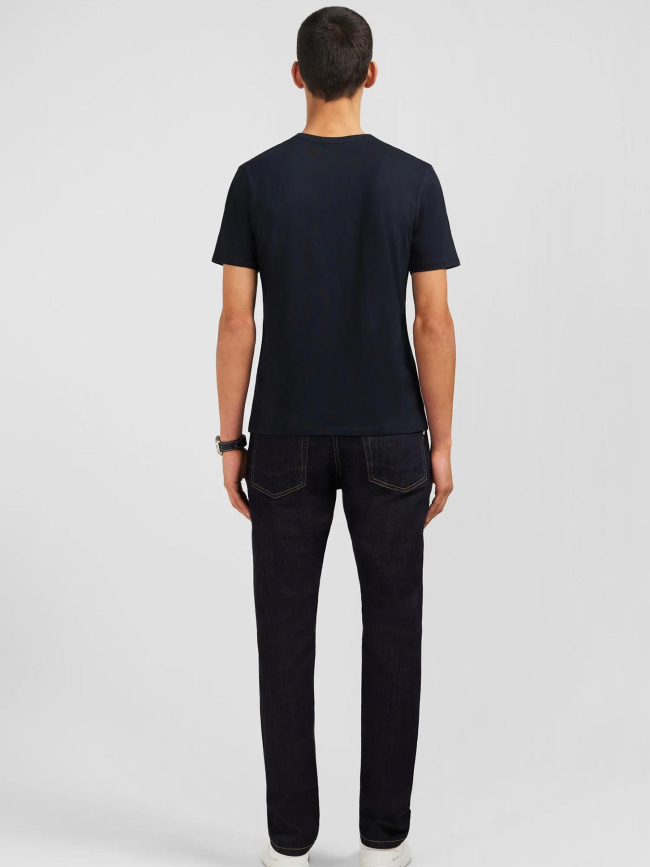 T-shirt à manches courtes en coton pima noir homme - Eden Park