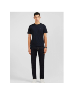 T-shirt à manches courtes en coton pima noir homme - Eden Park