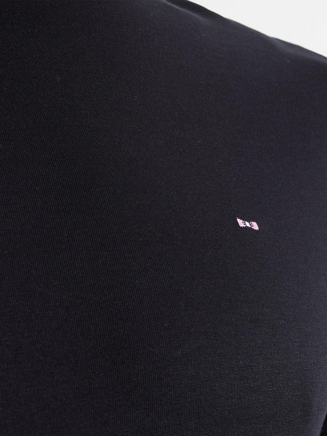 T-shirt à manches courtes en coton pima noir homme - Eden Park