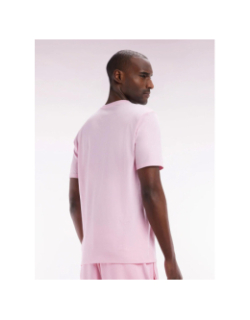 T-shirt à manches courtes en coton pima rose homme - Eden Park