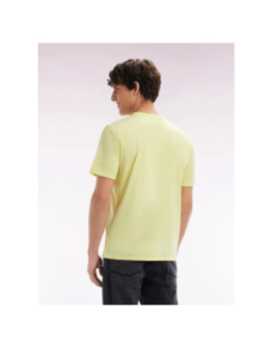 T-shirt à manches courtes en coton pima jaune homme - Eden Park