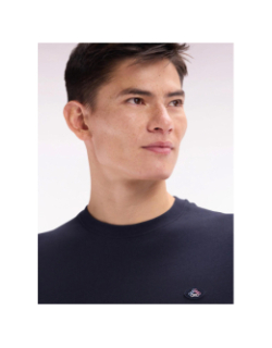 T-shirt à bordures de manches colorées bleu marine homme - Eden Park