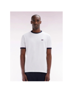 T-shirt nœud papillon brodé et badge blanc homme - Eden Park