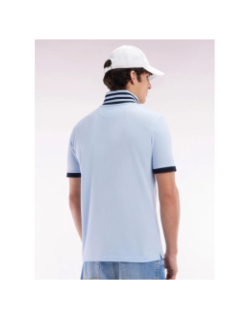 Polo à manches courtes en coton pima bleu ciel homme - Eden Park