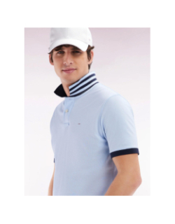 Polo à manches courtes en coton pima bleu ciel homme - Eden Park