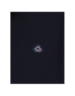 Polo à manches courtes colorblock bleu marine homme - Eden Park