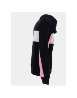 Sweat à capuche molleton bleu marine et blanc homme - Eden Park