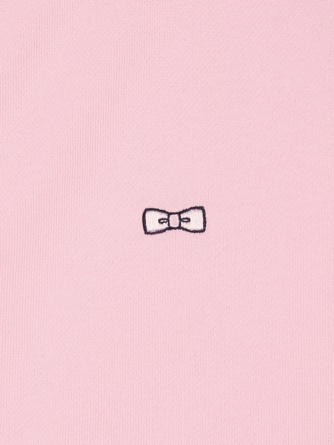 Sweat zippé en coton à coupe droite rose homme - Eden Park