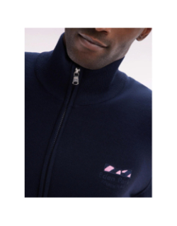 Cardigan en coton effervescent bleu marine homme - Eden Park