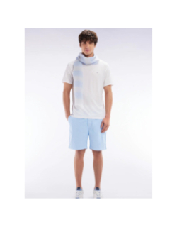 Short à taille élastique en coton bleu ciel homme - Eden Park