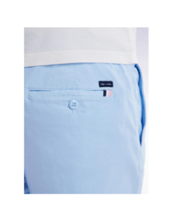 Short à taille élastique en coton bleu ciel homme - Eden Park