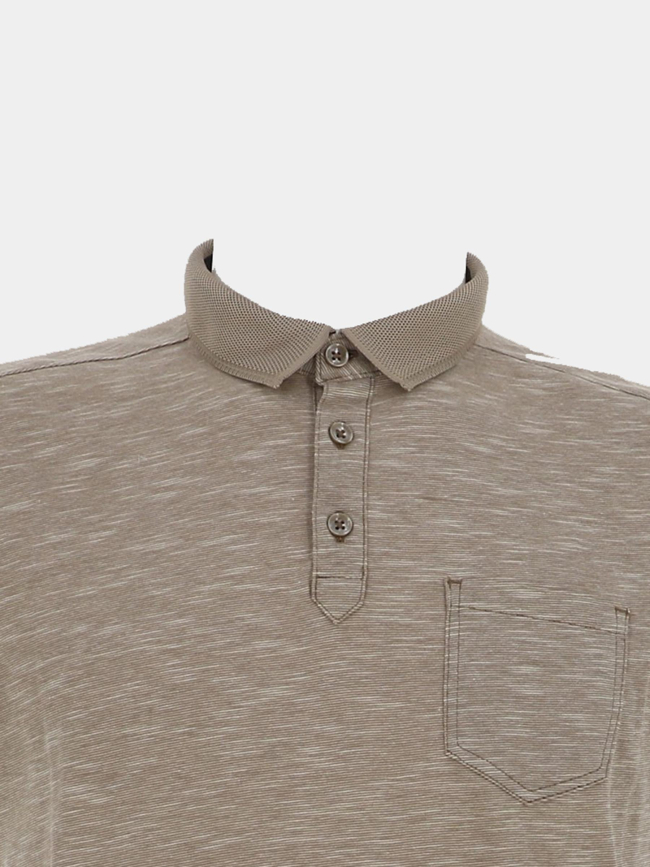 Polo à manches courtes barcok beige homme - Sun Valley