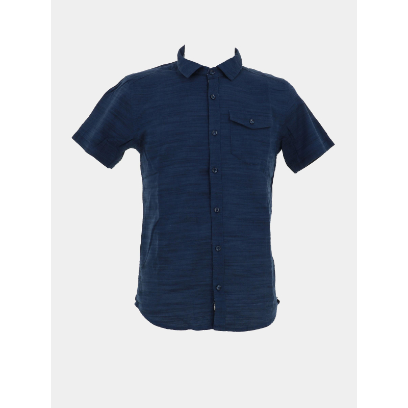 Chemise à manches courtes selkyr bleu marine homme - Sun Valley