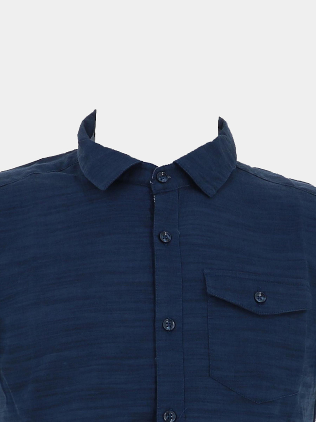 Chemise à manches courtes selkyr bleu marine homme - Sun Valley