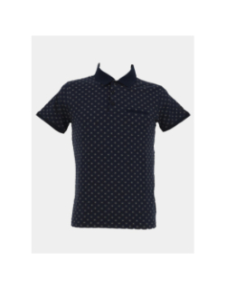 Polo stretch à manches courtes bassed bleu marine homme - Sun Valley