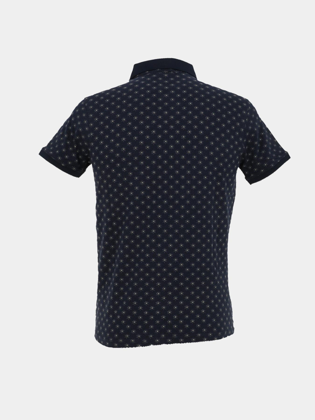 Polo stretch à manches courtes bassed bleu marine homme - Sun Valley