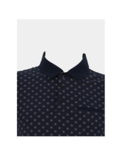 Polo stretch à manches courtes bassed bleu marine homme - Sun Valley