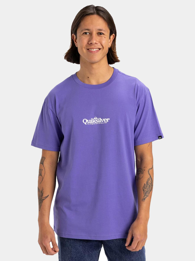 T-shirt à manches courtes fineline violet homme - Quiksilver