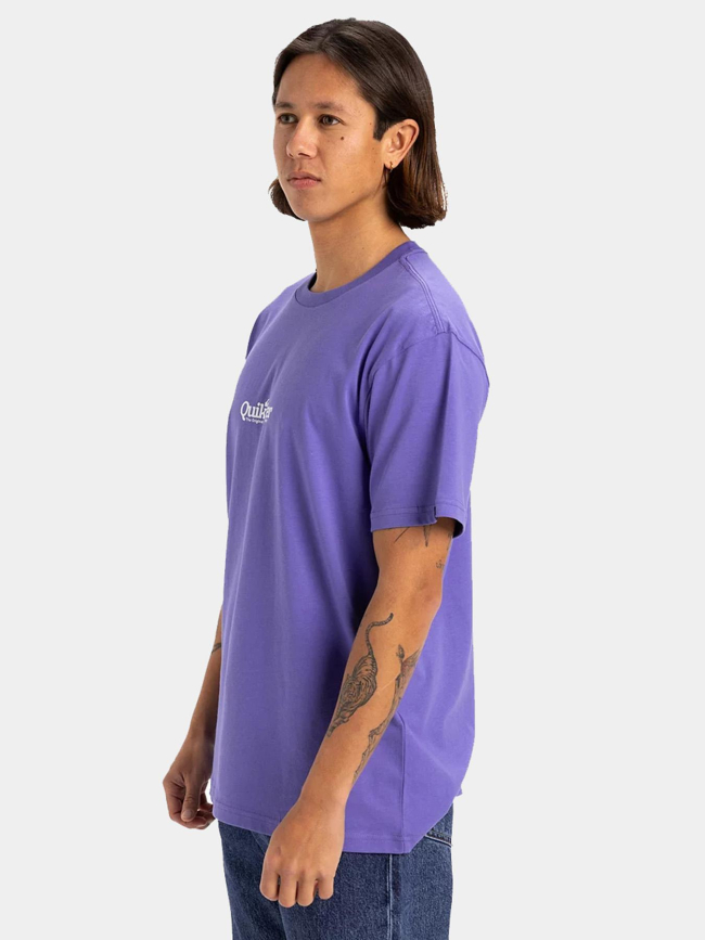 T-shirt à manches courtes fineline violet homme - Quiksilver