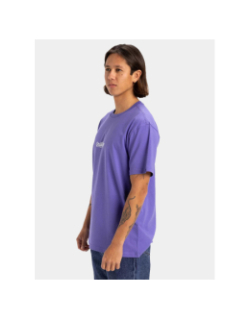 T-shirt à manches courtes fineline violet homme - Quiksilver