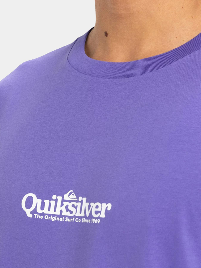 T-shirt à manches courtes fineline violet homme - Quiksilver
