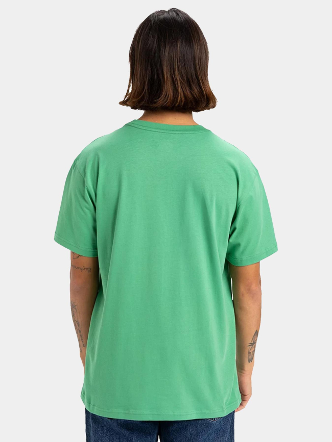 T-shirt à manches courtes fineline vert homme - Quiksilver