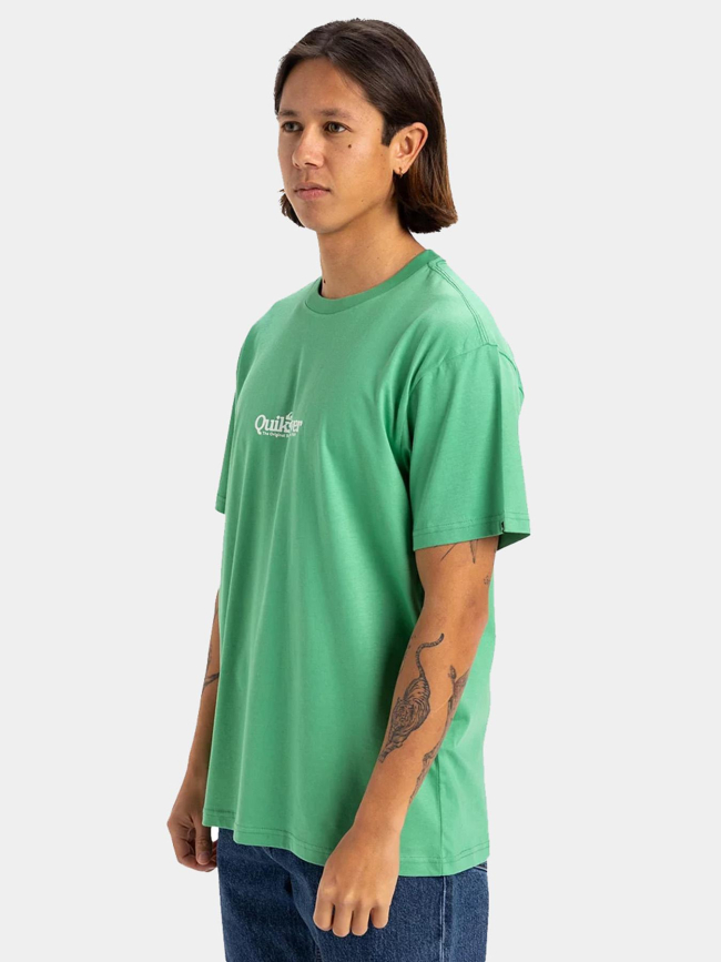 T-shirt à manches courtes fineline vert homme - Quiksilver