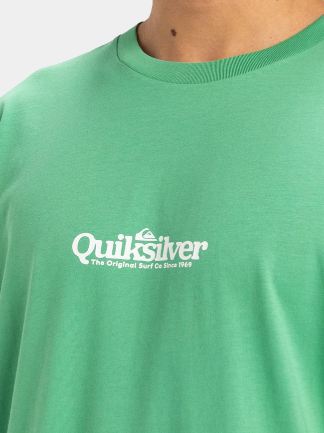 T-shirt à manches courtes fineline vert homme - Quiksilver