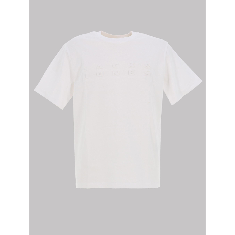 T-shirt logo relief pacer blanc homme - Jack & Jones