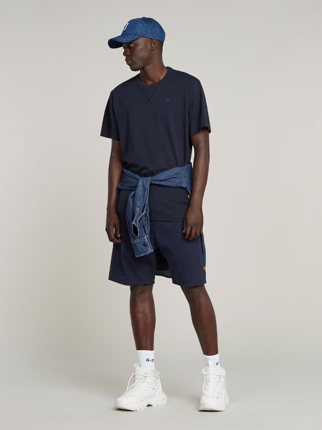 Short molleton nifous bleu nuit homme - G Star