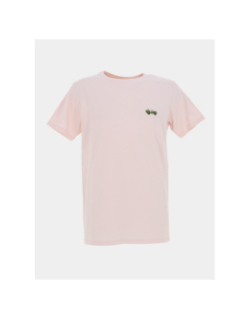 T-shirt à manches courtes patch jeep rose homme - Pullin