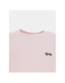 T-shirt à manches courtes patch jeep rose homme - Pullin