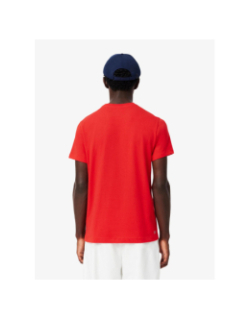 T-shirt sport ultra dry graphique rouge homme - Lacoste