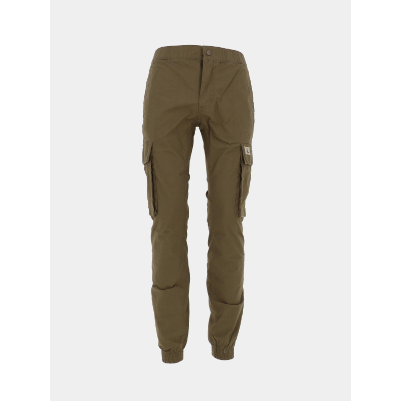 Pantalon cargo skinny en ripstop kaki homme - Calvin Klein Jeans